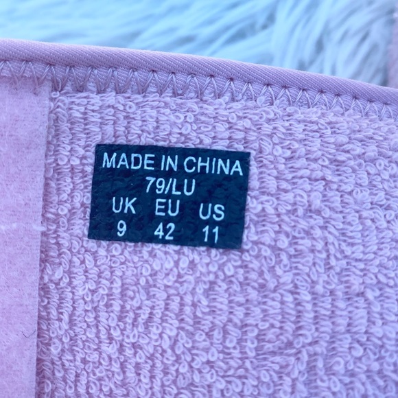 NEW | Hunter Terry Towelling Beach Platform Adjustable Slides - Picture 8 of 9